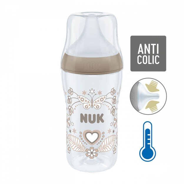 NUK Perfect Match Temperature Control Baby Bottle 260 ml rudas