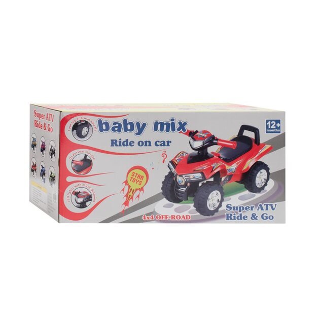 Baby Mix raudonas keturratis su garsu