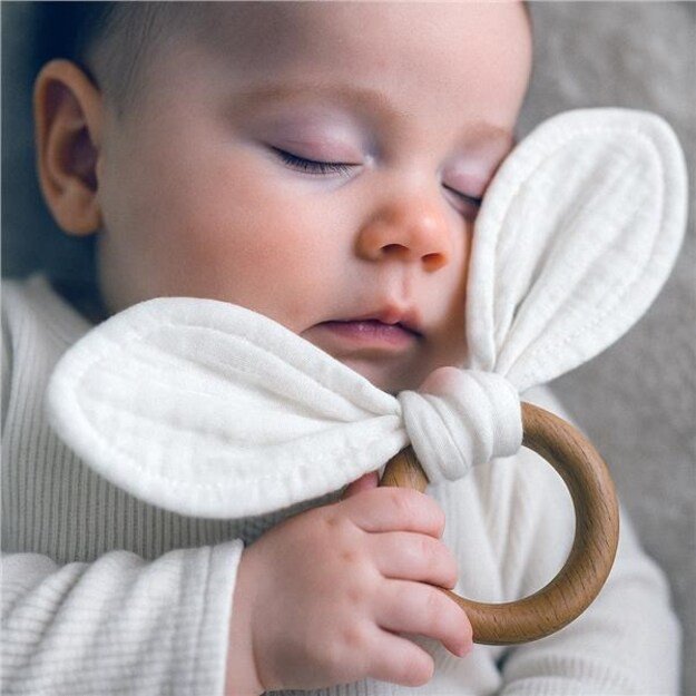 Kūdikio dantukas New Baby Ears baltas