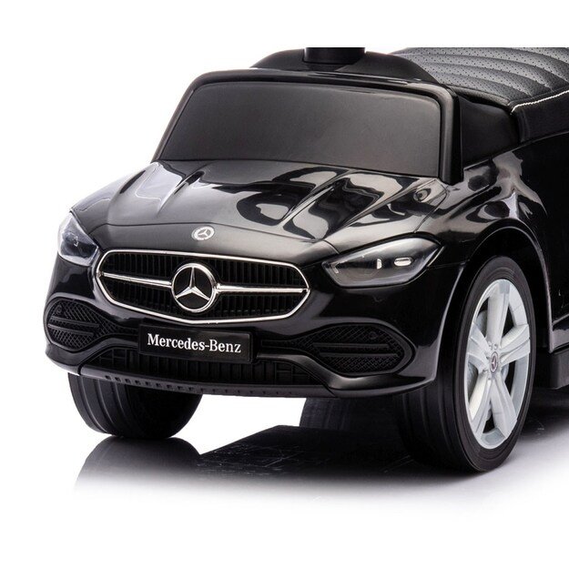 Motoroleris su kreipiančiąja juosta MERCEDES C-Class Deluxe Milly Mally Black