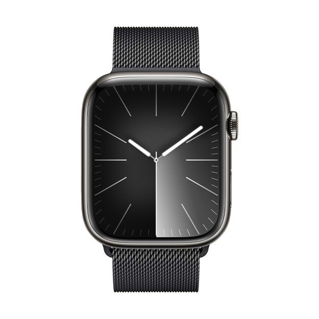 Crong Milano Steel – nerūdijančio plieno dirželis, skirtas Apple Watch 44/45/46/49 mm (grafitas)