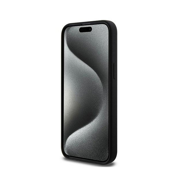 Karl Lagerfeld Silicone Choupette Head MagSafe – iPhone 15 Pro dėklas (juodas)