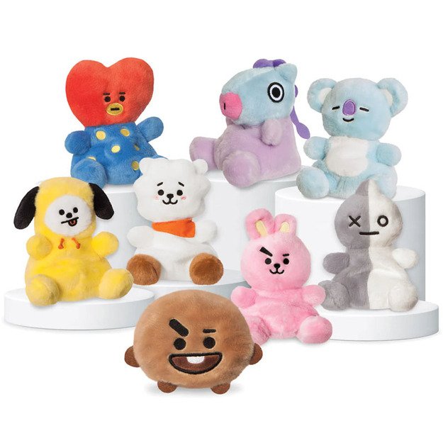 Line Friends BT21 - pliušinis talismanas 13 cm TATA Palm Pals