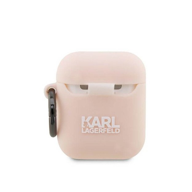 Karl Lagerfeld Silicone NFT Choupette Head 3D – AirPods 1/2 gen dėklas (rožinis) 5