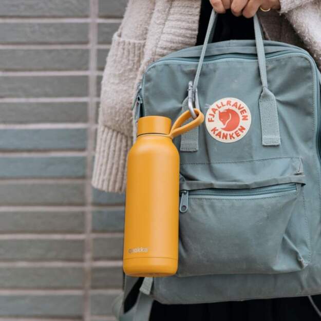 Quokka Solid su dirželiu – nerūdijančio plieno termo butelis 510 ml su dirželiu (garstyčios) 5