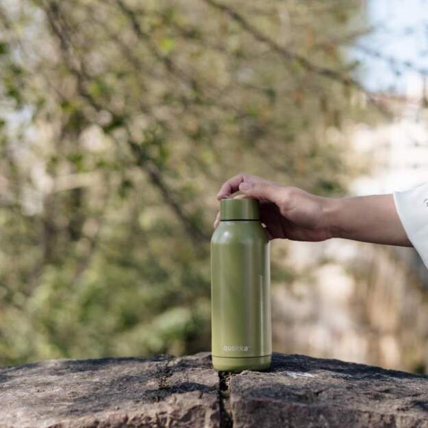 Quokka Solid – nerūdijančio plieno termo butelis 510 ml (alyvuogių žalia) 11