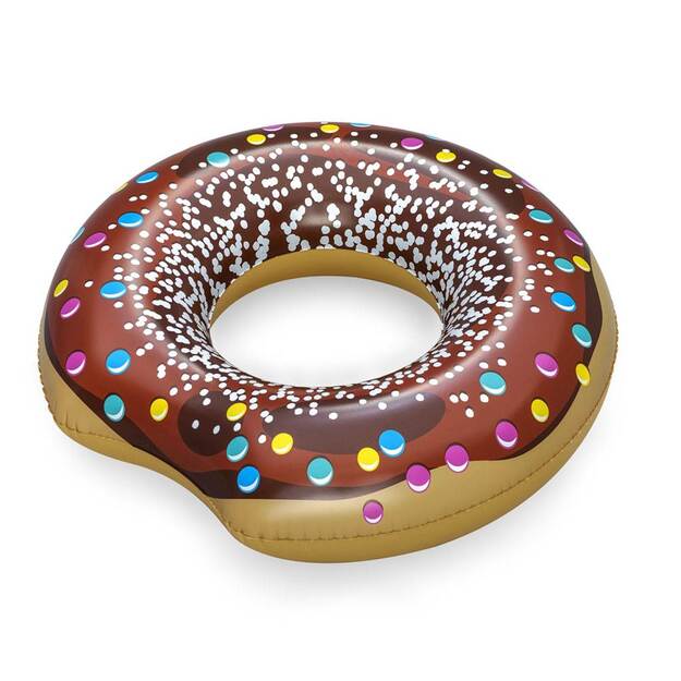 Vaikiškas didelis pripučiamas ratas Bestway DONUT 107cm rudas