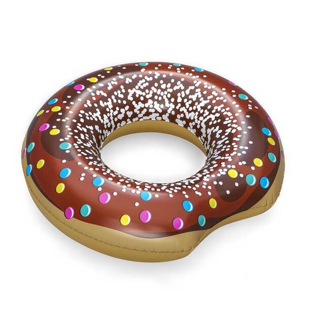 Vaikiškas didelis pripučiamas ratas Bestway DONUT 107cm rudas