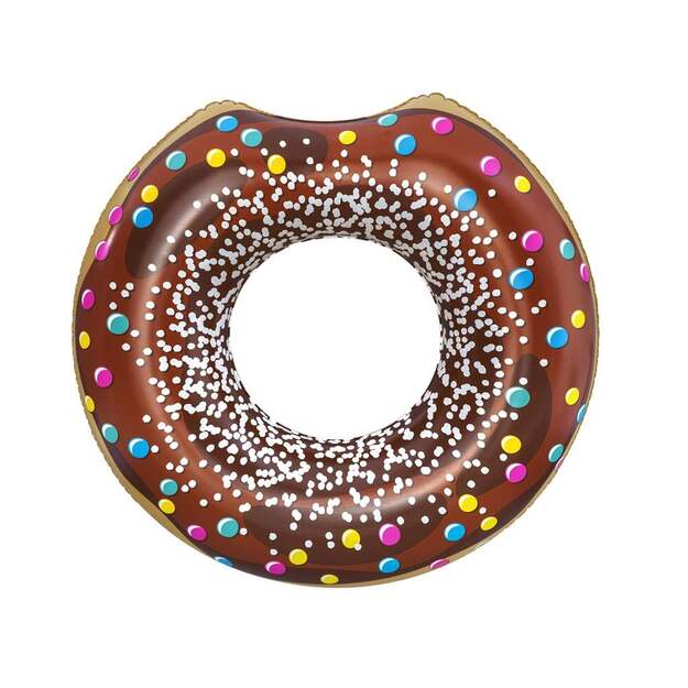 Vaikiškas didelis pripučiamas ratas Bestway DONUT 107cm rudas