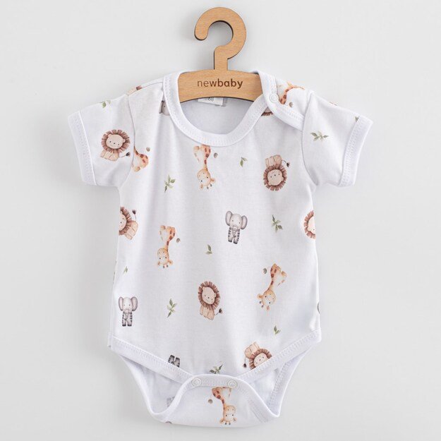 Trumpomis rankovėmis kūdikio bodžiukas „New Baby For Baby“ safari, 68 (4-6 mėn.)