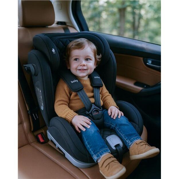 Automobilinė kėdutė BABY MIX HERO PRO ULTRA ISOFIX I-SIZE juoda