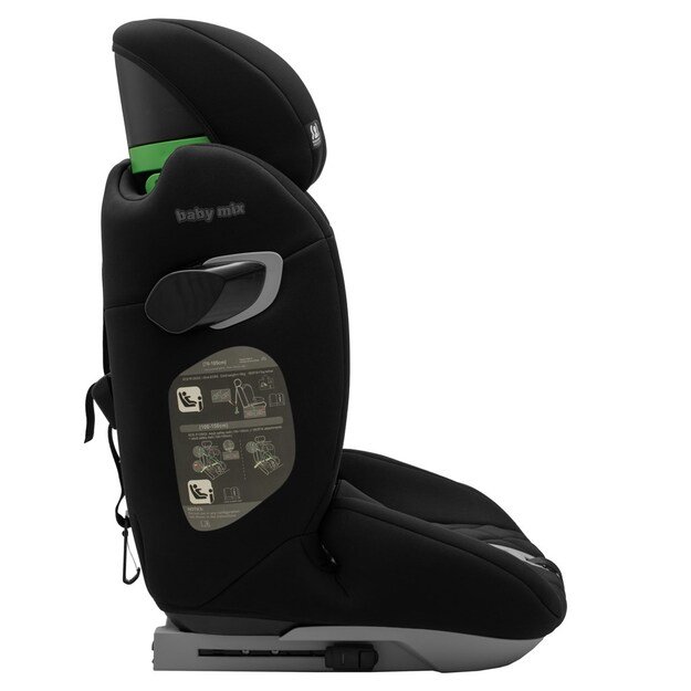 Automobilinė kėdutė BABY MIX HERO PRO ULTRA ISOFIX I-SIZE juoda