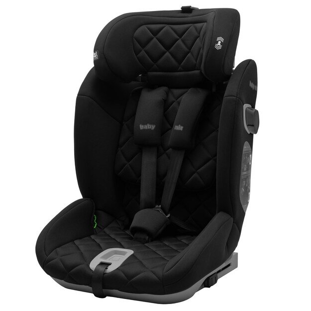 Automobilinė kėdutė BABY MIX HERO PRO ULTRA ISOFIX I-SIZE juoda