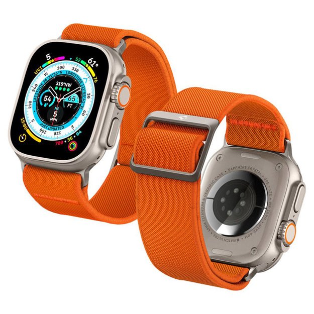 „Spigen Fit Lite Ultra“ – dirželis, skirtas „Apple Watch 42/44/45/49 mm“ (oranžinis) 3