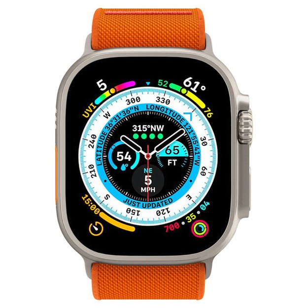 „Spigen Fit Lite Ultra“ – dirželis, skirtas „Apple Watch 42/44/45/49 mm“ (oranžinis) 10