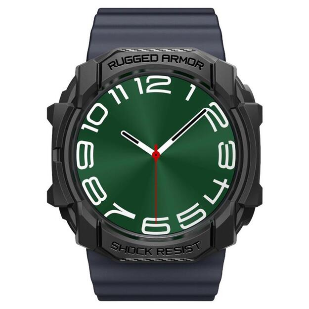 „Spigen Rugged Armor“ – dėklas, skirtas „Samsung Galaxy Watch Ultra 47 mm“ (2025/2024) (matinis juodas) 3