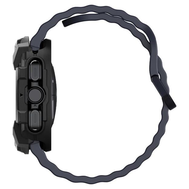 „Spigen Rugged Armor“ – dėklas, skirtas „Samsung Galaxy Watch Ultra 47 mm“ (2025/2024) (matinis juodas) 2