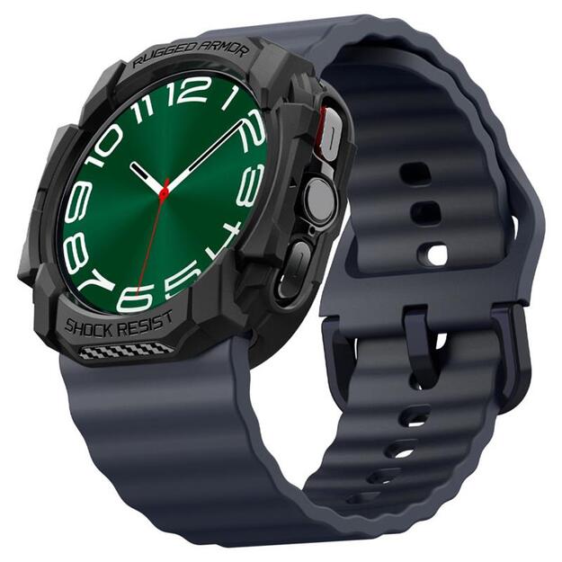„Spigen Rugged Armor“ – dėklas, skirtas „Samsung Galaxy Watch Ultra 47 mm“ (2025/2024) (matinis juodas) 5