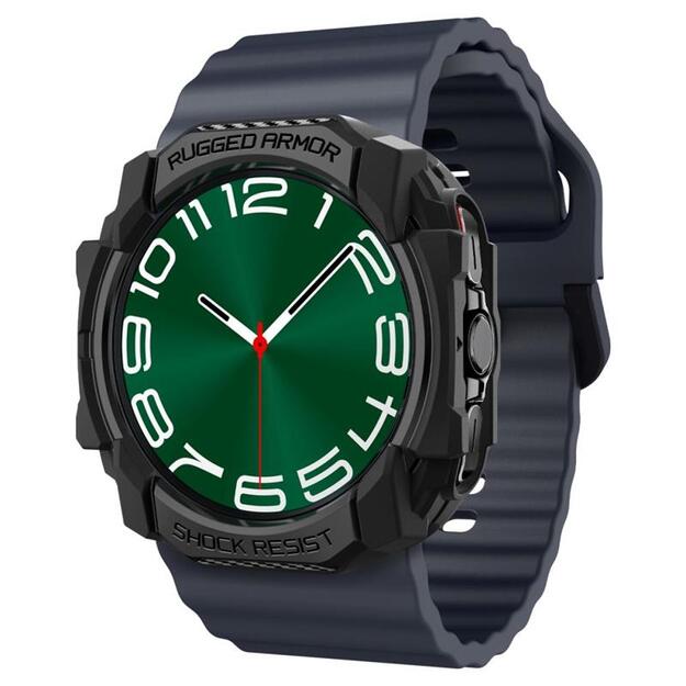 „Spigen Rugged Armor“ – dėklas, skirtas „Samsung Galaxy Watch Ultra 47 mm“ (2025/2024) (matinis juodas) 4