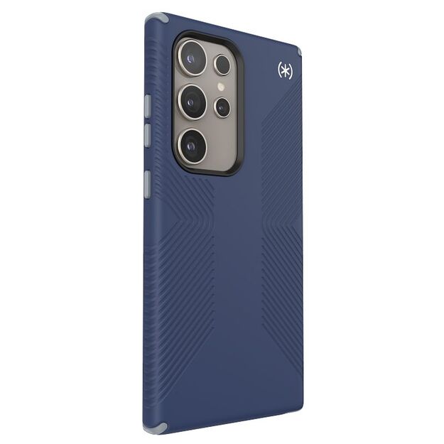 „Speck Presidio2 Grip“ – „Samsung Galaxy S24 Ultra“ dėklas (pakrantės mėlyna / dulkių pilka) 7
