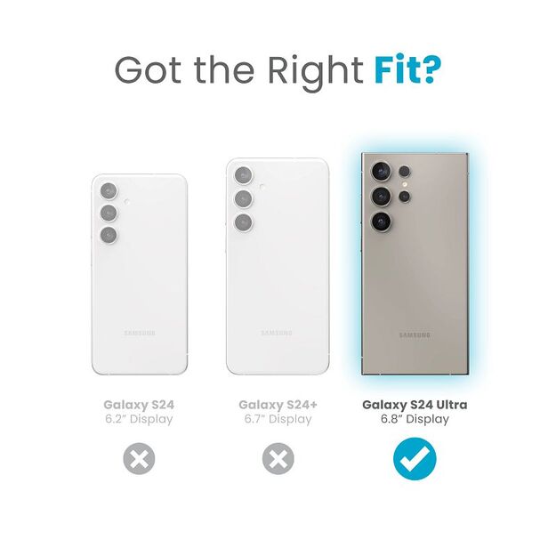 „Speck Presidio2 Grip“ – „Samsung Galaxy S24 Ultra“ dėklas (pakrantės mėlyna / dulkių pilka) 11