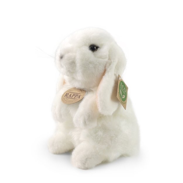Pliušinis zuikutis Rappa - realistiškas stovintis zuikutis 18 cm, ekologiškas 4