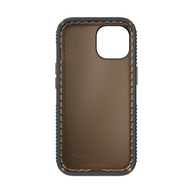 „Speck Presidio2 Grip“ dėklas, skirtas „iPhone 16e“ / „iPhone 15“ / „iPhone 14“ / „iPhone 13“ (mėlynai pilkas / šaltai bronzinis / baltas) 8