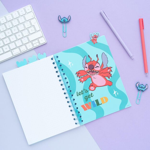 Disney Stitch - Užrašų knygelė / Bloknotas A5 formatu iš Waves kolekcijos 2