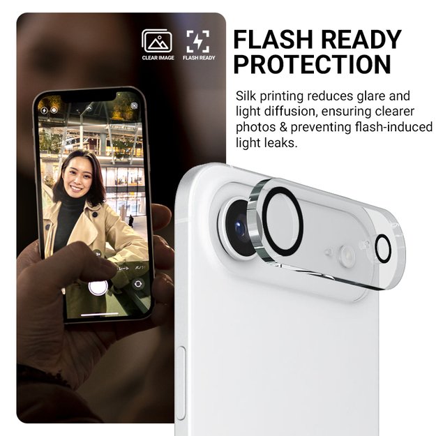 „Crong Lens Shield“ – kameros ir objektyvo stiklas „iPhone 17“ 8
