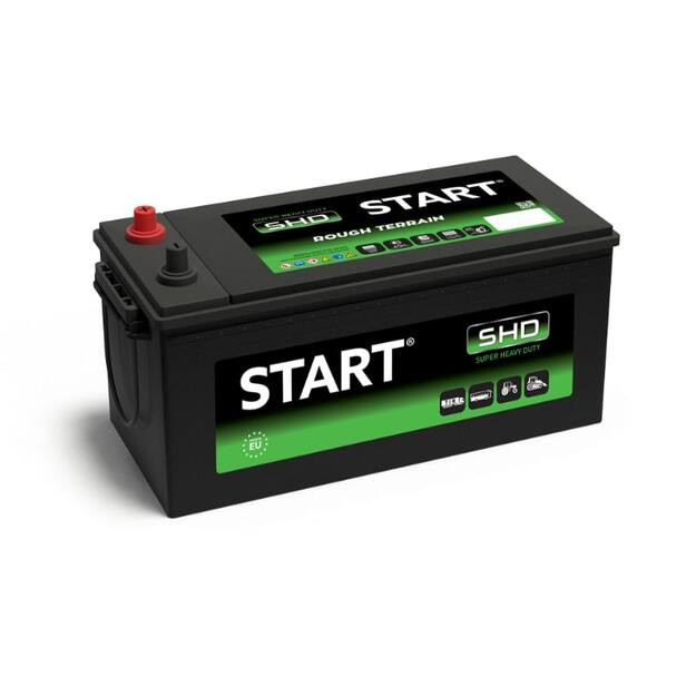 Start SHD 180Ah 12V 1100A akumuliatorius 513x223x223  
