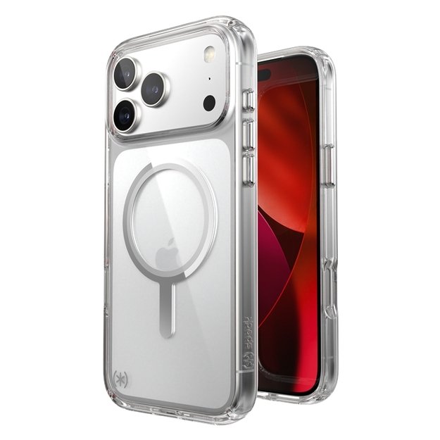 „Speck Presidio Perfect Clear MagSafe“ dėklas iPhone 17 Pro Max (skaidrus / sidabrinis) 1