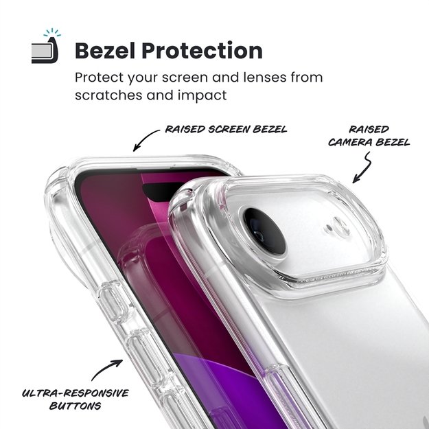 „Speck Presidio Perfect-Clear“ dėklas „iPhone 17 Air“ (skaidrus) 7