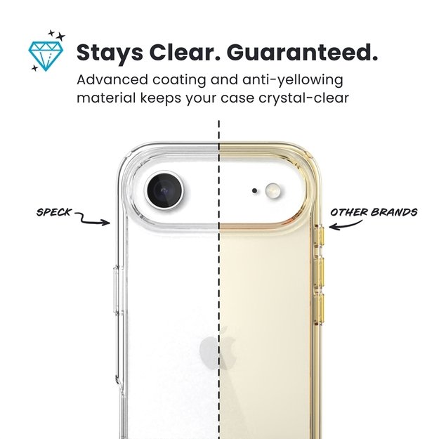 „Speck Presidio Perfect-Clear“ dėklas „iPhone 17 Air“ (skaidrus) 8