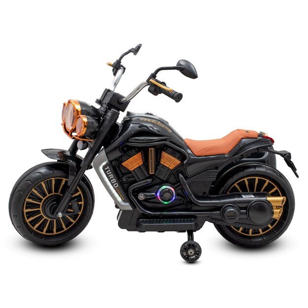 Elektrinis motociklas su priekaba „SideCar Baby Mix“ juodas 3