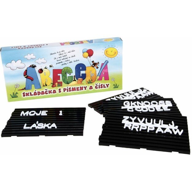 Dėlionė su raidėmis ir skaičiais ABC 1