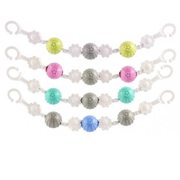 vežimėlio užtvaro gėlės / kamuoliukai 1