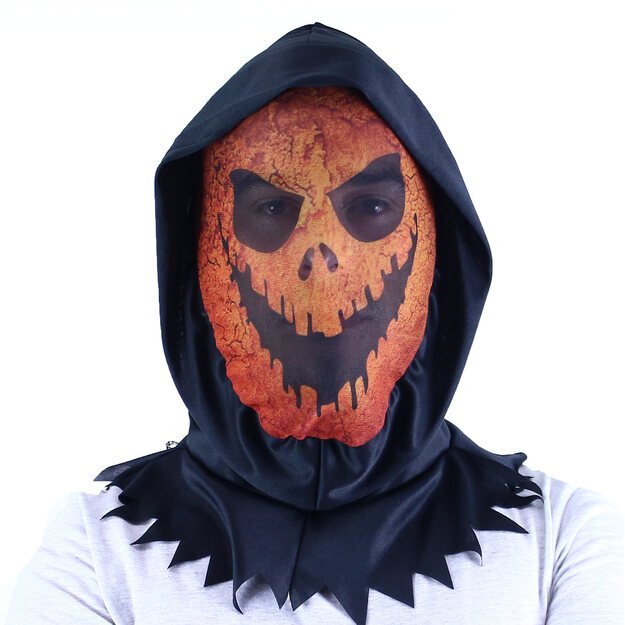 Halloween orange textile mask for adults 4