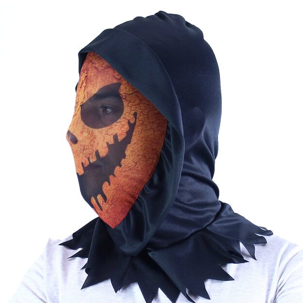 Halloween orange textile mask for adults 1