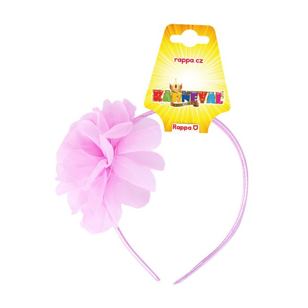 Children pink flower headband 2