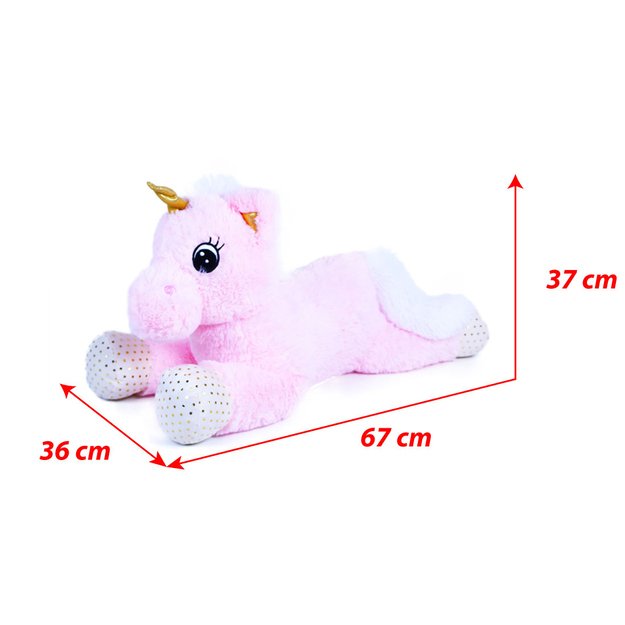 Didelis pliušinis vienaragis Niko 70 cm 4