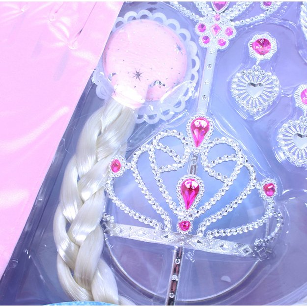 Princesės komplektas su rožinėmis pirštinėmis 3