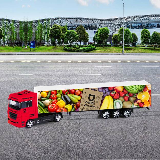 Car truck fruit and vegetables 4