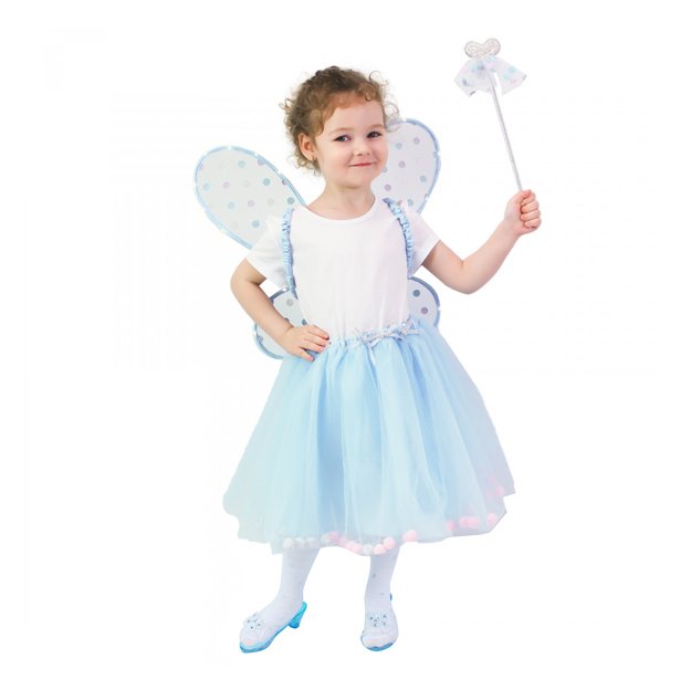 Children costume blue fairy tutu skirt e-pack 1