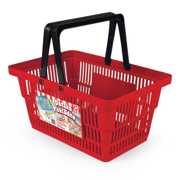 Shopping basket with accessories red 4