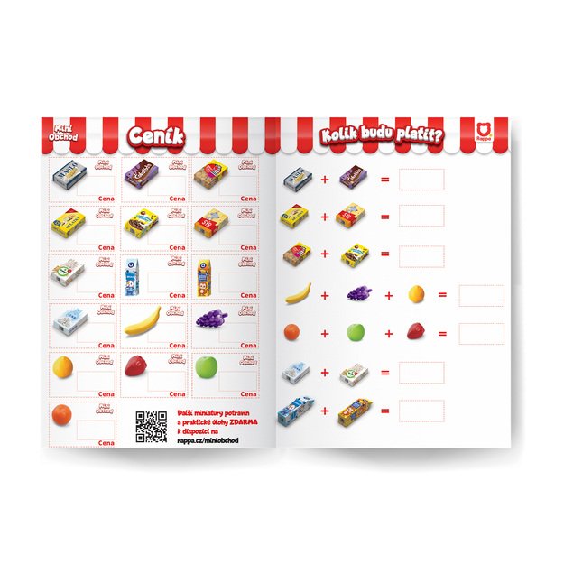 Shopping basket with accessories red 7