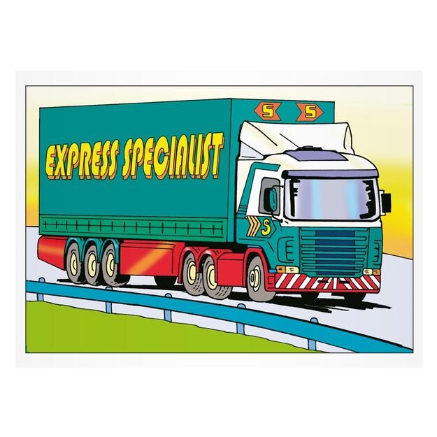 MFP sunkvežimių spalvinimo puslapiai 3