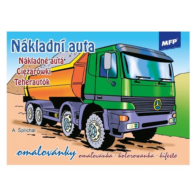 MFP sunkvežimių spalvinimo puslapiai 1
