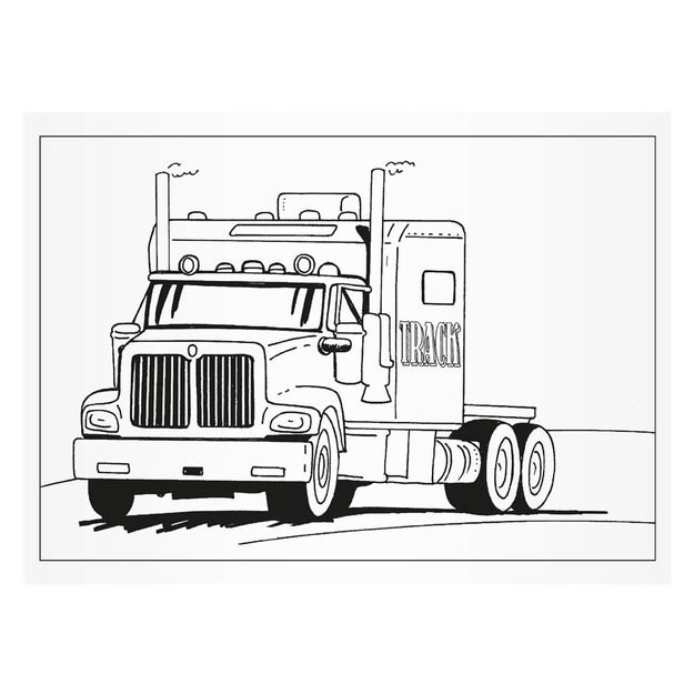 MFP sunkvežimių spalvinimo puslapiai 4