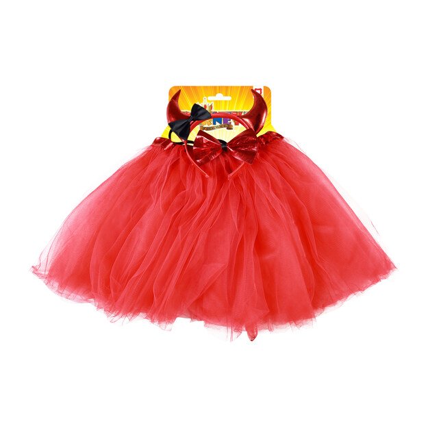Children costume devil tutu skirt with accs. 3