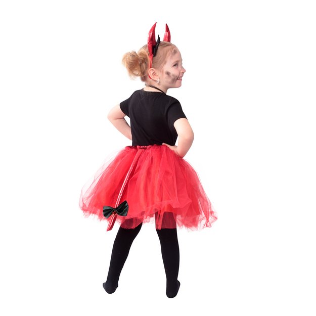 Children costume devil tutu skirt with accs. 1
